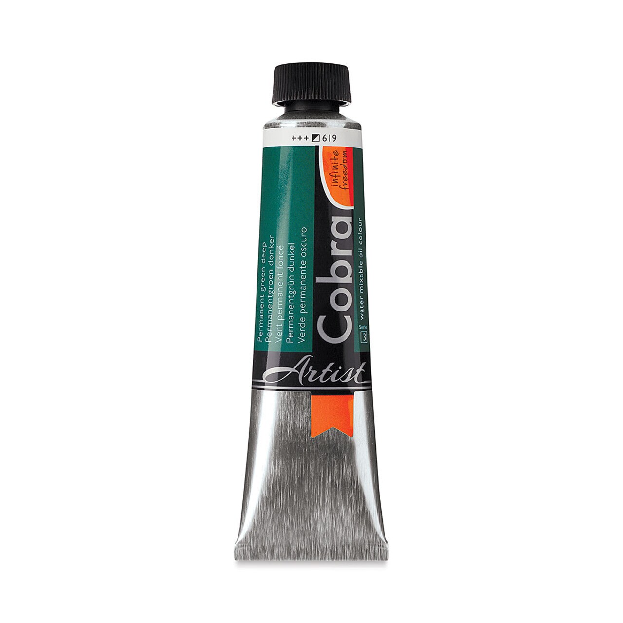 Cobra Artist Water Mixable Oil Paint - Permanent Green Deep, 40 ml tube